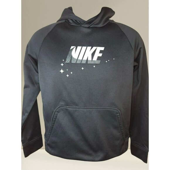 Nike Therma-Fit Polyester Kids Black Hoodie Large - Picture 1 of 8